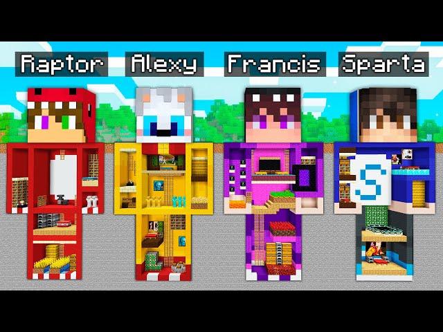 ¡MINECRAFT pero ENTRAMOS en BASES SECRETAS de YOUTUBERS!  Alexy