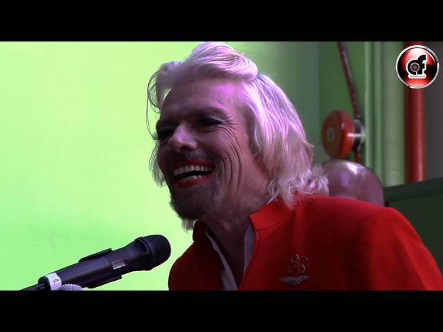 Virgin's Boss Sir Richard Branson turns stewardess after losing his Bet : www.aforadio.com