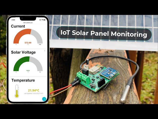 IoT Solar Panel Monitoring System with ESP8266 & MQTT Visualization