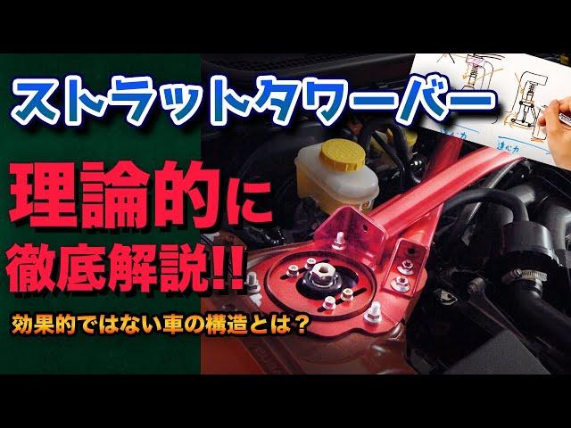 ストラットタワーバーが"効く"クルマの見分け方を解説！【ライトチューンパーツの定番】 ゆっくり解説