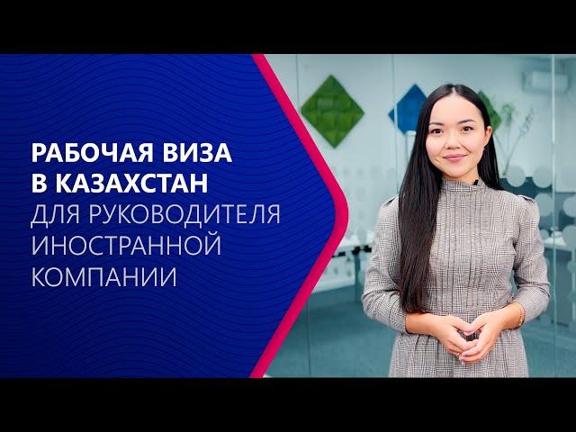 Рабочая виза C3 для руководителя иностранной компании, Казахстан