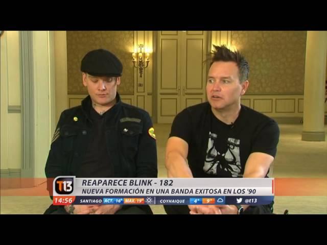blink-182 en Tele13 de Canal 13 Chile
