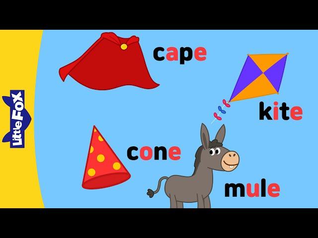 Magic e | Silent e | Long Vowels | CVCe | Phonics Songs and Stories | Learn to Read | Little Fox