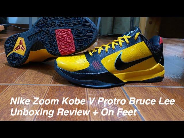 Nike Kobe V Protro Bruce Lee Unboxing Review (ON FEET)