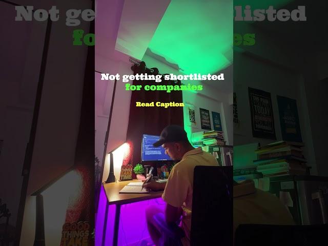 Not getting shortlisted
