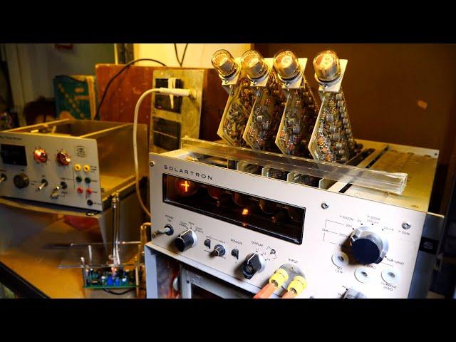 Nixie Tube Voltmeter and Solar Panels