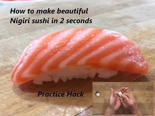 How to make beautiful nigiri sushi in 2 seconds