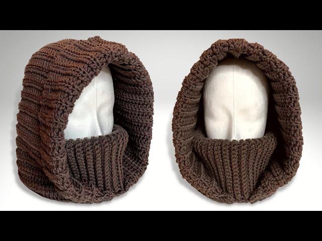 Crochet Balaclava Pattern | Turtleneck Hoodie Crochet Pattern | Cuello Con Capucha Crochet