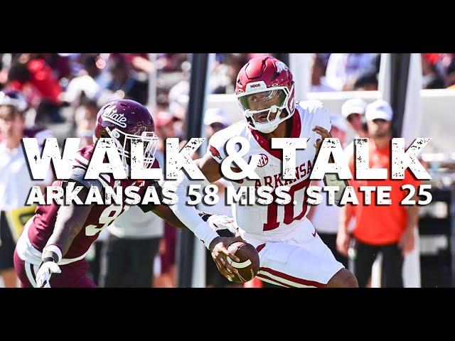 WALK & TALK: Arkansas 58, Mississippi State 25