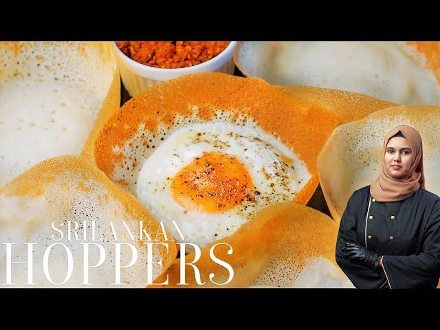 Srilankan Instant Hoppers | How To Make Appa |  කඩේ රසට ආප්ප හදමු | Easy Appam Recipe