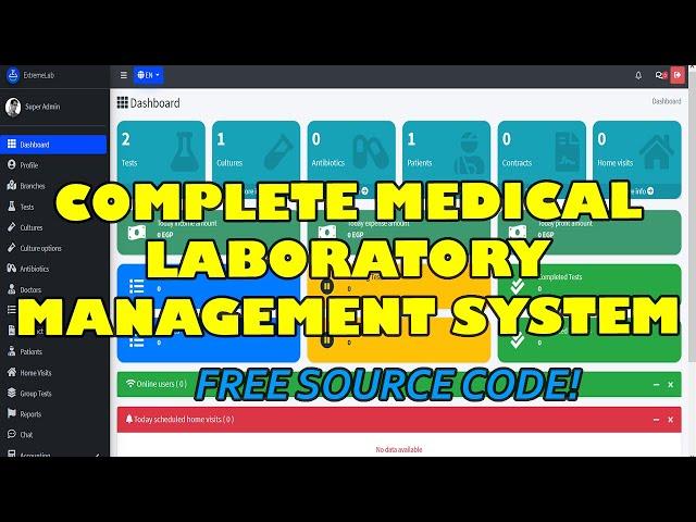 Complete Medical Laboratory Management System using PHP MySQL  | Free Source Code Download