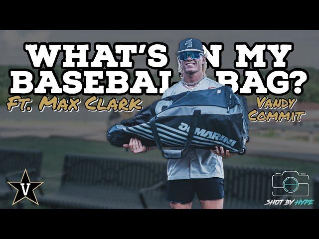 What’s In My Baseball Bag? Ft. MAX CLARK A Class Of 2023 Outfielder Committed To Vandy | Summer Bag