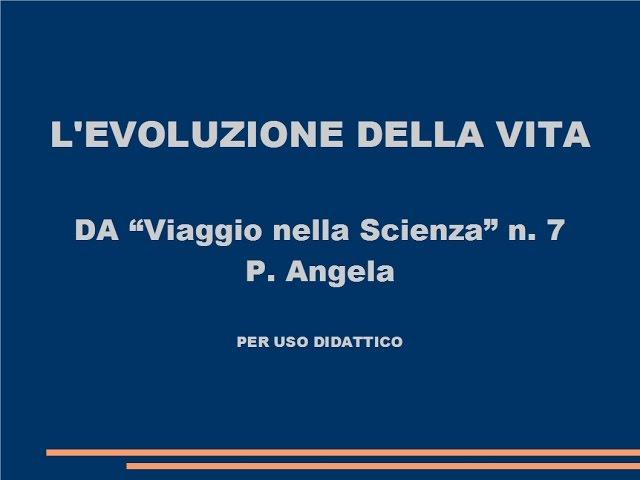 EVOLUZIONE DELLA VITA da Viaggio nella Scienza n  7