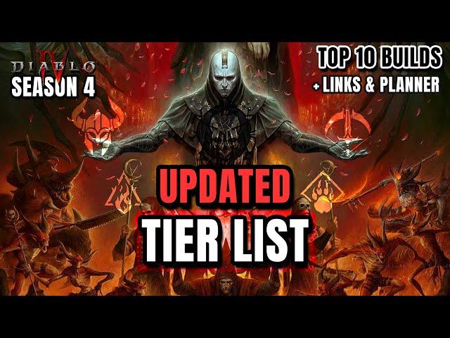 UPDATED TIER LIST! Top 10 Builds to play in Season 4 - Diablo 4