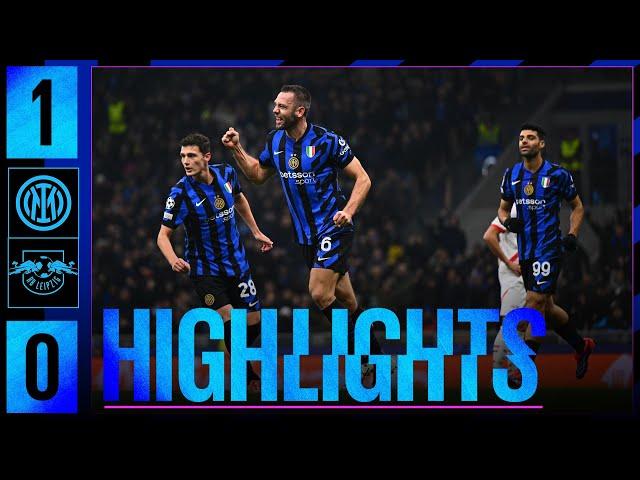 DEFENDING TOP SPOT 🫡 | INTER 1-0 LIPSIA | HIGHLIGHTS | UCL 24-25 