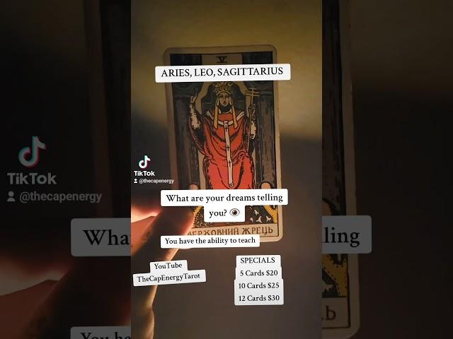 FIRE SIGNS ️ ️ ️, DREAMS #tarot #healer #tarotreading #dreaminterpretation #spirituality #spirit