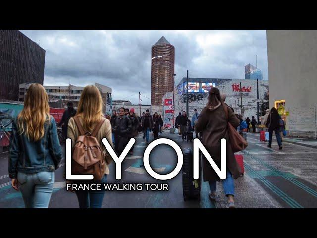 Lyon - France  Walking Tour 4k[FULL Tour]