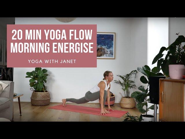 20 Min Energising Morning Yoga Flow l Yoga with Janet