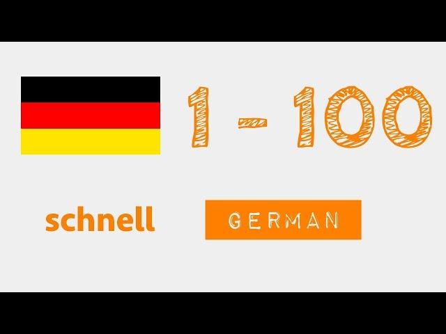Zahlen von 1 bis 100 auf Deutsch - schnell