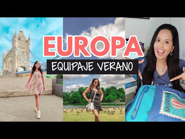 Equipaje para verano en Europa (SÓLO maleta de mano)