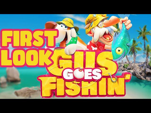 NEW SLOT FIRST LOOK! - GUS GOES FISHIN' - Lets take a look at a SUPER BONUS BIG WIN