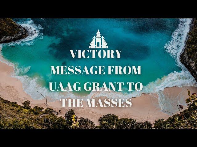 VICTORY MESSAGE FROM UAAG GRANT TO THE MASSES ( HODEF ) #funding #disbursement