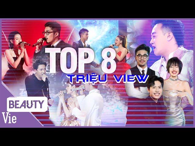 TOP 8 ca khúc triệu view được nghe nhiều nhất SÓNG: Anh Tú, Myra Trần, Trung Quân, Hiền Hồ, Vũ.