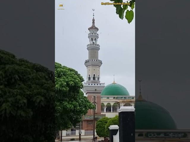 GERIMIS SYAHDU Nampak Menara & Kubah Masjid Besar Mujahidin Majenang #shorts