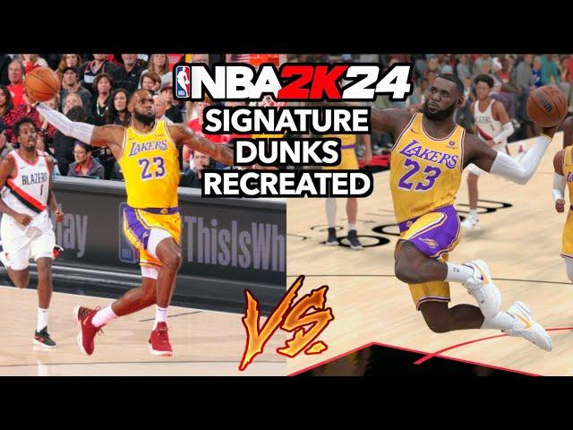 NBA Signature Moves Recreated In NBA 2K24!