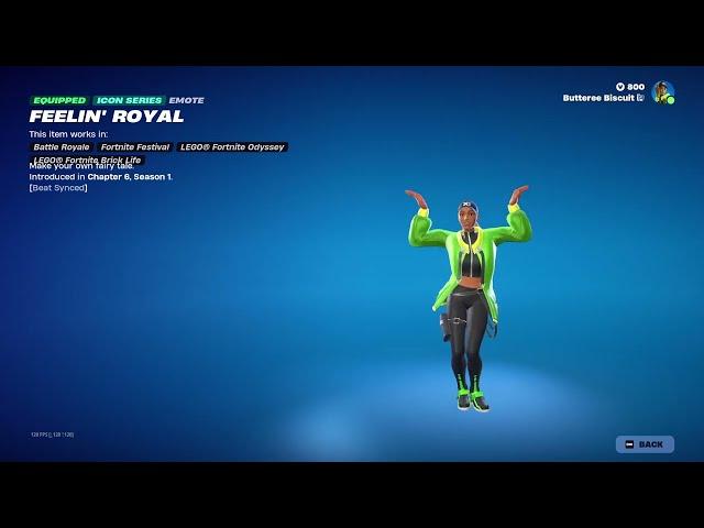 Fortnite Feelin' Royal Icon Emote Showcase