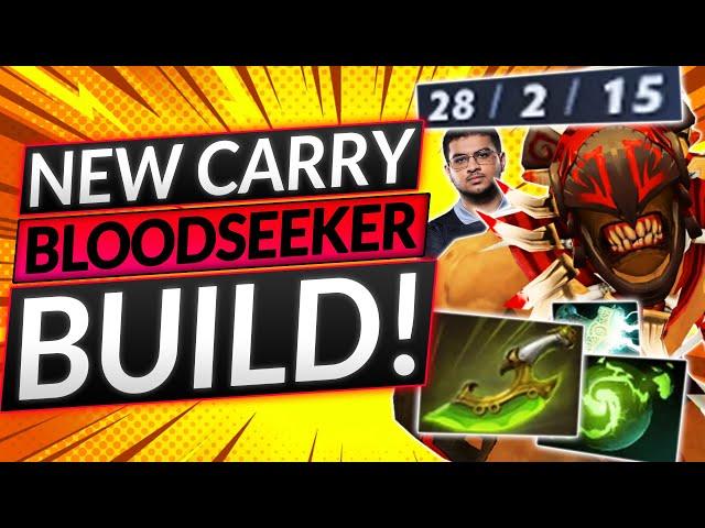 NEW CARRY BLOODSEEKER BUILD is EASY 1v9  - Best Tips and Tricks - Dota 2 Guide