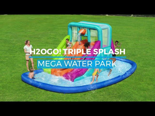 H2OGO! Triple Splash Kids Inflatable Water Park 22'