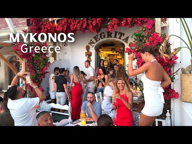 [4K]Walking tour of Mykonos Island, Greece's most popular and luxurious celebrity destination 2024