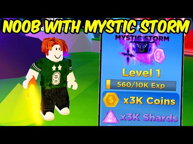 Noob With Mystic Storm Pets in Roblox Ninja Legends 2