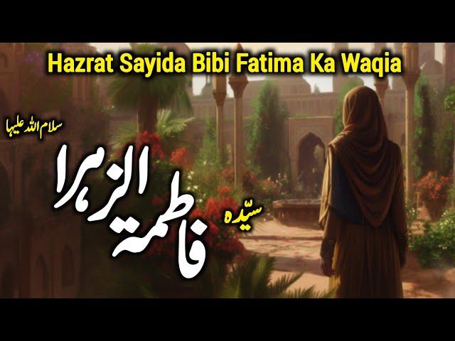 Hazrat Sayyida Bibi Fatima Ka Waqia | Hazrat Bibi Fatma Ki Shadi | Bibi Fatma Ki Wafat | Zubair Safi