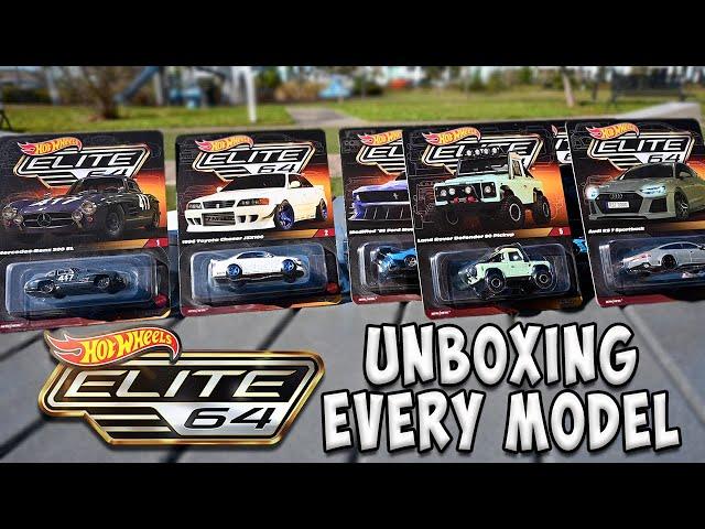 Unboxing Every Hot Wheels Elite 64 Models (1- 6)