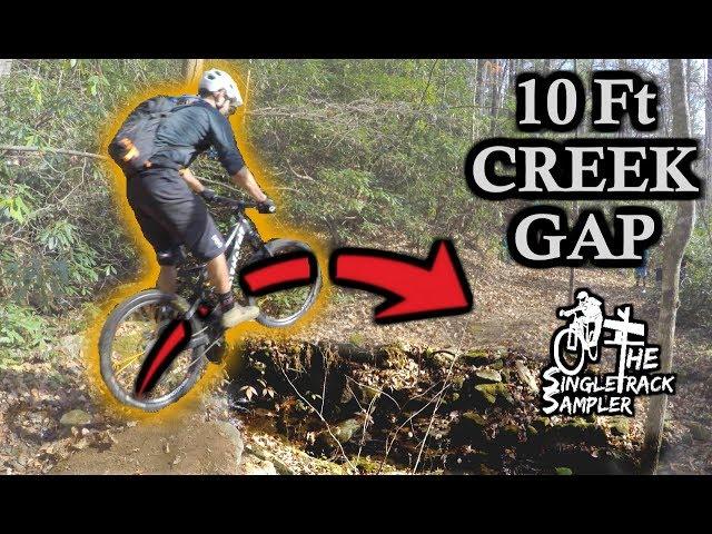 Super Sketchy Creek Jump & Leaf surfing on Bikes // THIS is PISGAH MOUNTAIN BIKING! Part 1