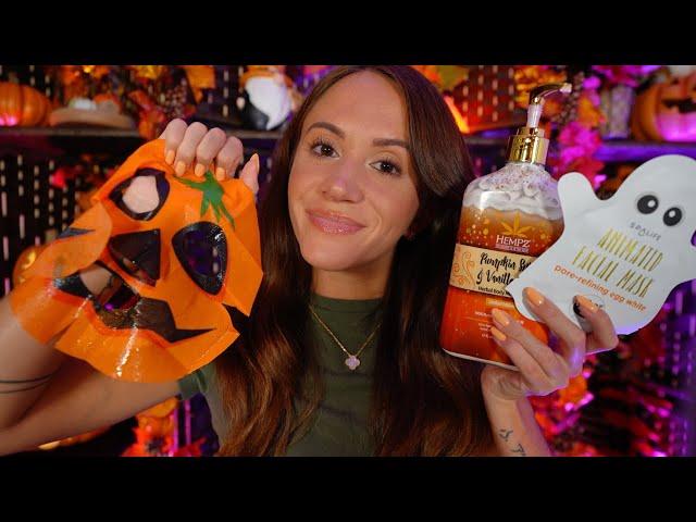 ASMR / The Pumpkin Spa & Skincare  (layered sounds, personal attention, fall facial)