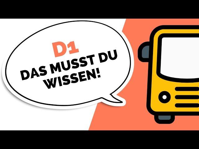 Busführerschein - Was darfst du mit D1 fahren? (Personenbeförderung)