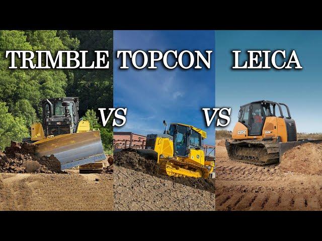 Machine Control Comparison: Trimble Earthworks vs Topcon 3D-MC vs Leica MC1