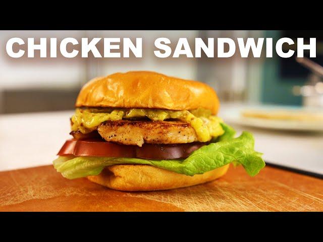 Chicken that actually fits on a sandwich | Garlic and mustard aioli