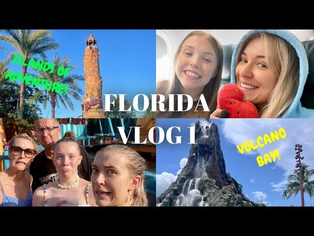 TRAVEL WITH US / UNIVERSAL PARKS & ISLANDS OF ADVENTURE & VOLCANO BAY DAY 1!