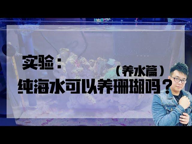 直接用海水可以养珊瑚吗？（养水篇）   |   小马玩水族   |   海王频道