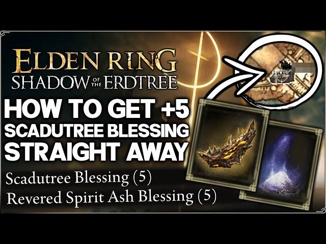 Shadow of the Erdtree - EARLY +5 Scadutree Blessing FAST - All Fragment Location Guide - Elden Ring!