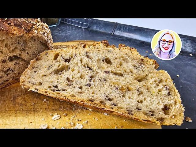  Leckeres Leinsamen-Haferflocken-Brot mit Siegfried – Einfach im Topf gebacken! 