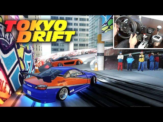 Drifting the Tokyo Drift Parking Lot with Thrustmaster T300