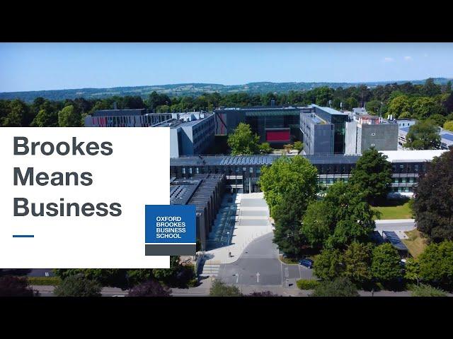 Brookes Means Business | Oxford Brookes University