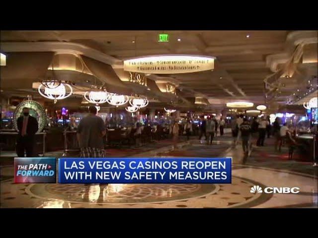 Las Vegas casinos reopen to gamblers with new safety measures in place