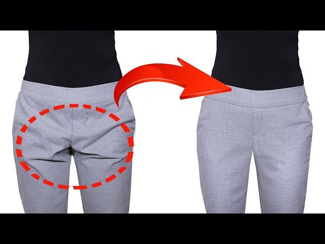 A sewing trick how to fix creases on the trousers simply!