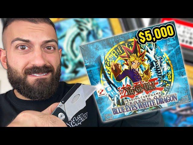 Unboxing The $5,000 FIRST EVER Yugioh Cards! | Legend Of Blue Eyes White Dragon